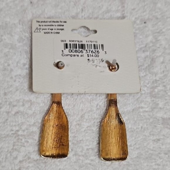 CAROLE INC. ROSE Sparkly Post back Earrings New - Picture 2 of 8